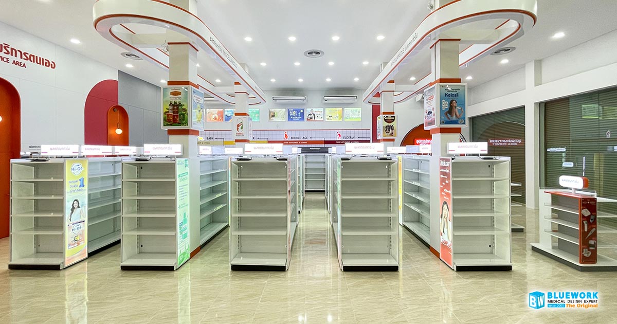 ออกแบบตกแต่งร้านขายยาออเรนจ์ฟาร์มาแคร์-orangepharmacare
