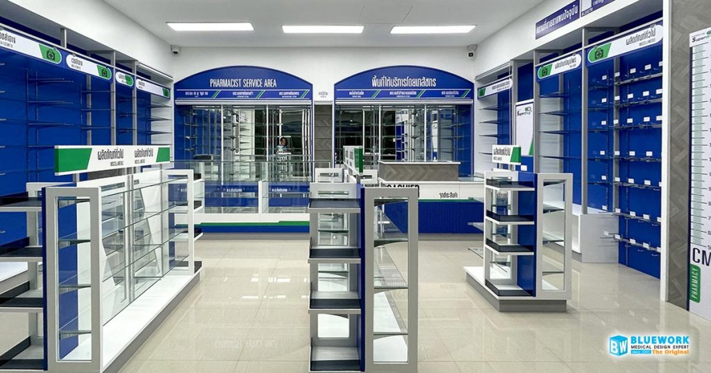 ออกแบบตกแต่งร้านขายยาซุปเปอร์ดรักพลัส-superdrugplus